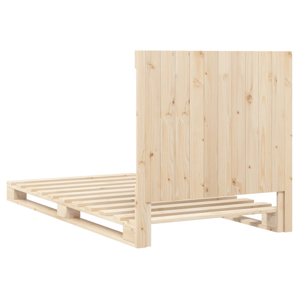 Sengeramme med hodegavl 100x200 cm heltre furu