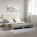 Sengeramme med hodegavl 200x200 cm heltre furu