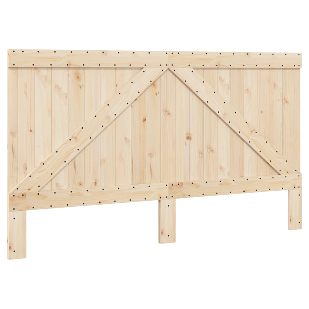 Sengeramme med hodegavl 200x200 cm heltre furu