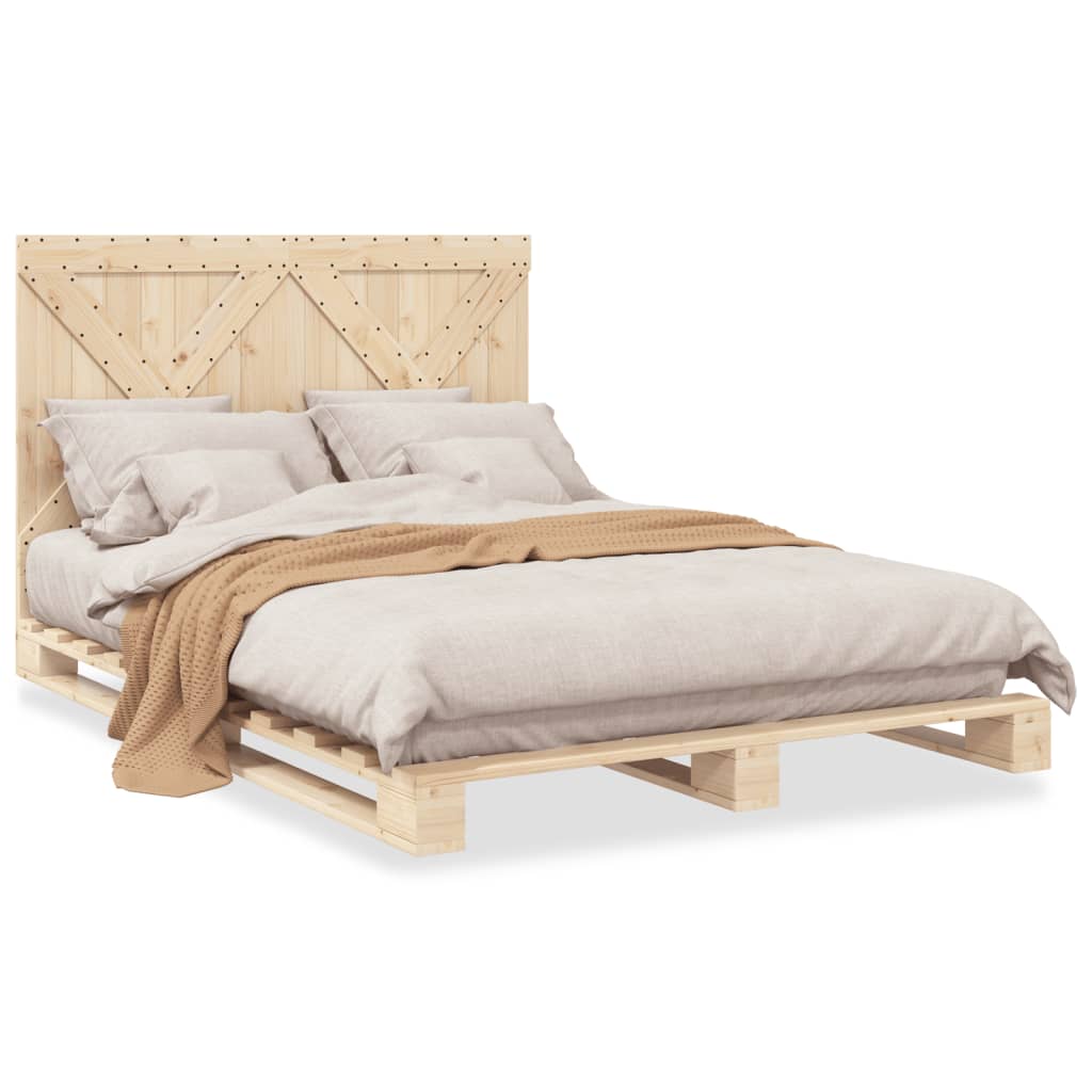 Sengeramme med hodegavl 160x200 cm heltre furu