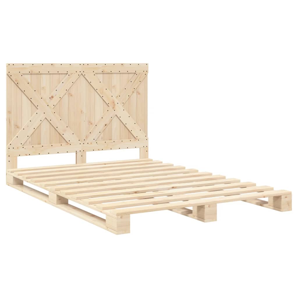 Sengeramme med hodegavl 160x200 cm heltre furu