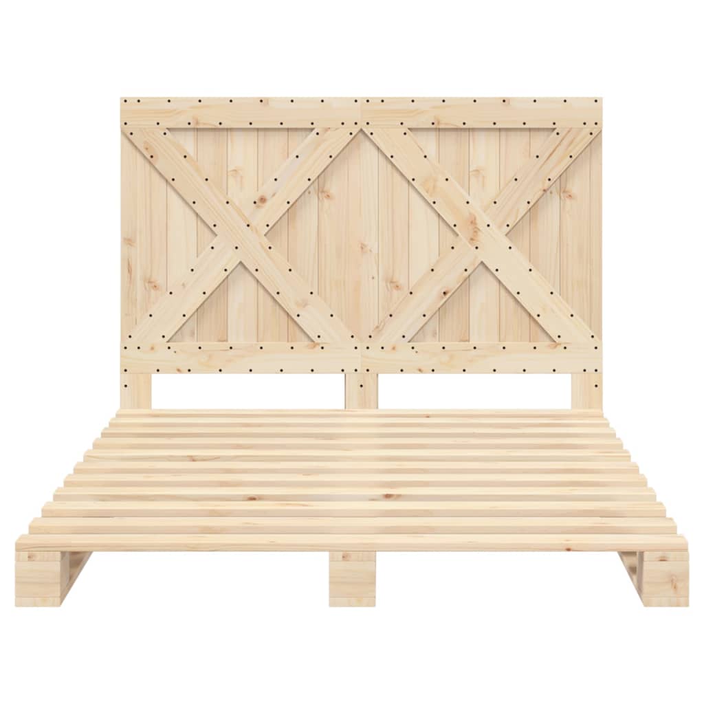 Sengeramme med hodegavl 160x200 cm heltre furu