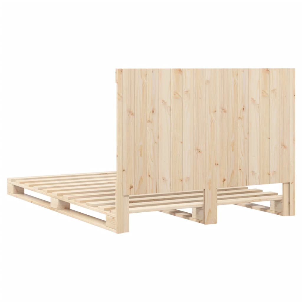 Sengeramme med hodegavl 160x200 cm heltre furu