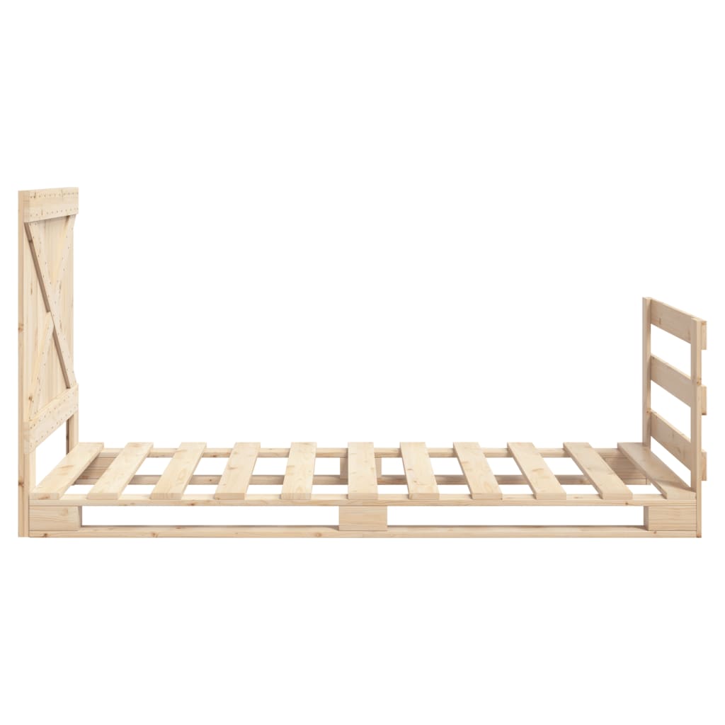 Sengeramme med hodegavl 90x200 cm heltre furu