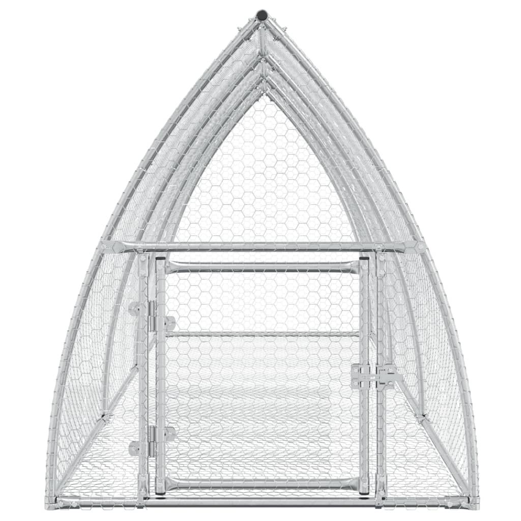Kaninbur sølv 105x300x120 cm galvanisert stål