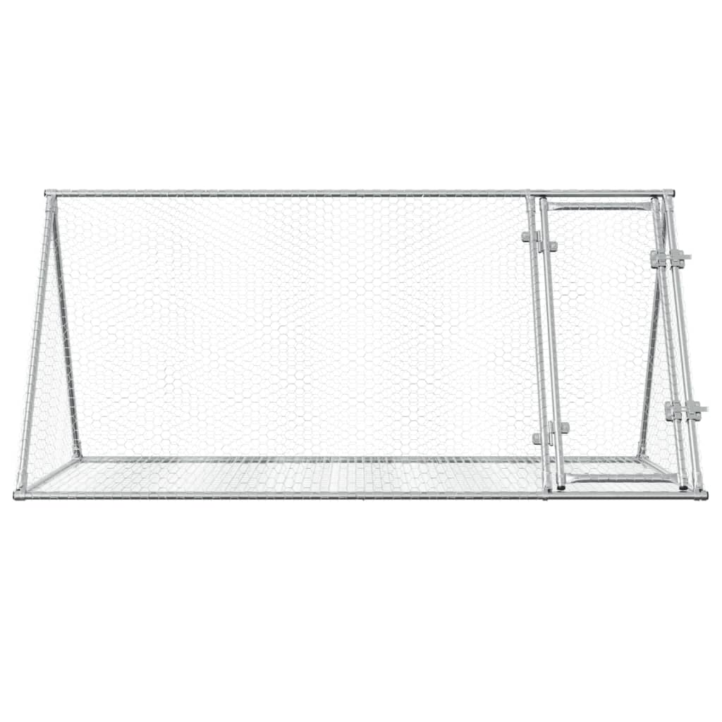 Kaninbur sølv 200x105x91 cm galvanisert stål