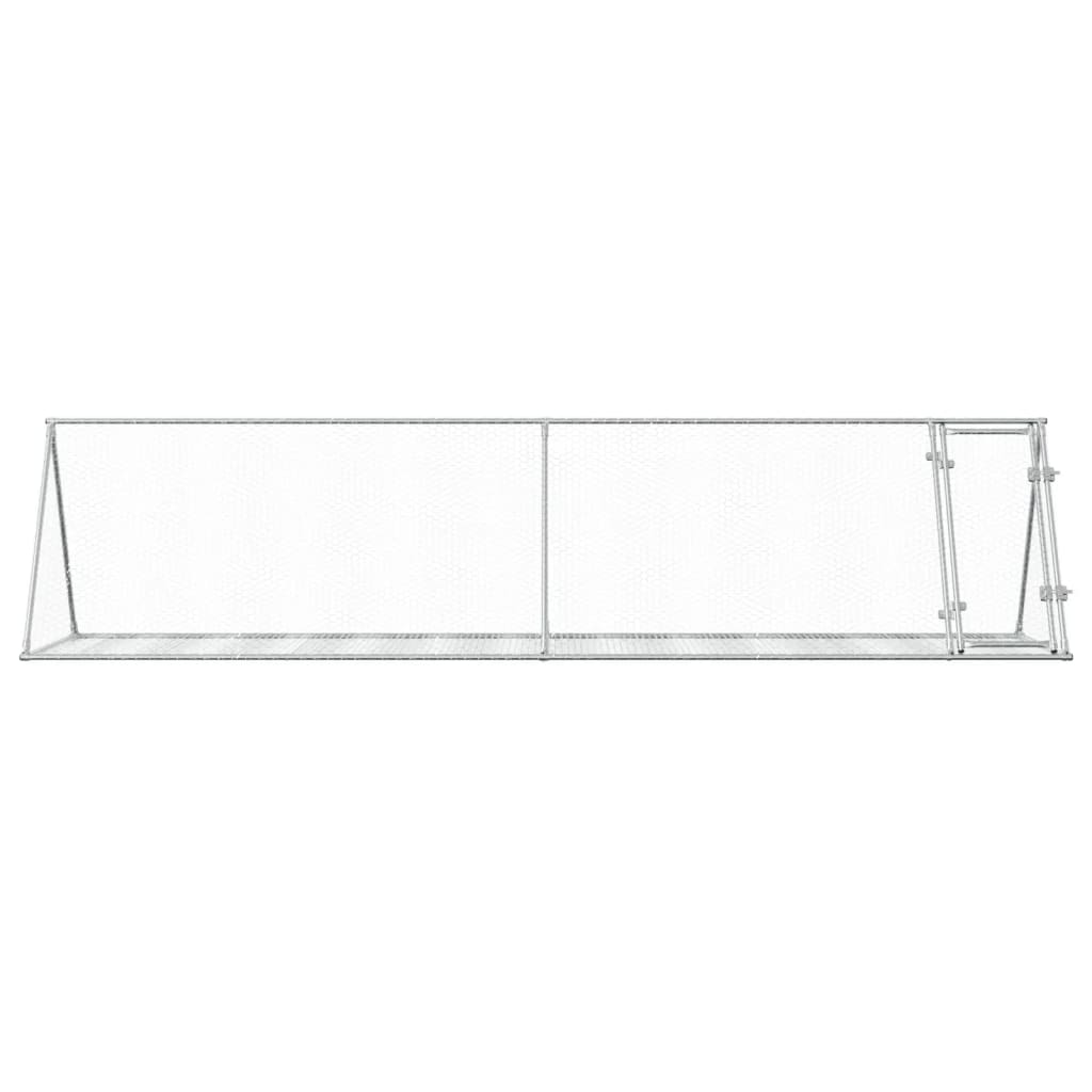 Kaninbur sølv 400x105x91 cm galvanisert stål