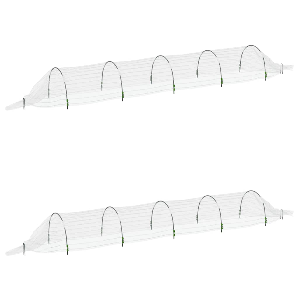Nettingtunneler 2 stk 1,5x5 m glassfiber og PP
