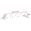 Nettingtunneler 3 stk 1,5x5 m glassfiber og PP
