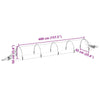 Nettingtunneler 4 stk 1,5x5 m glassfiber og PP