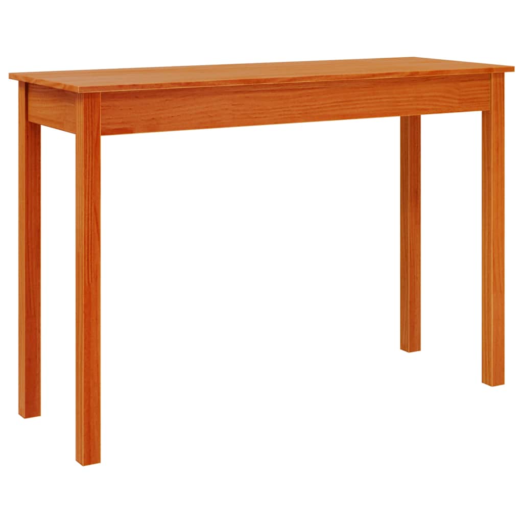 Konsollbord voksbrun 110x40x75 cm heltre furu