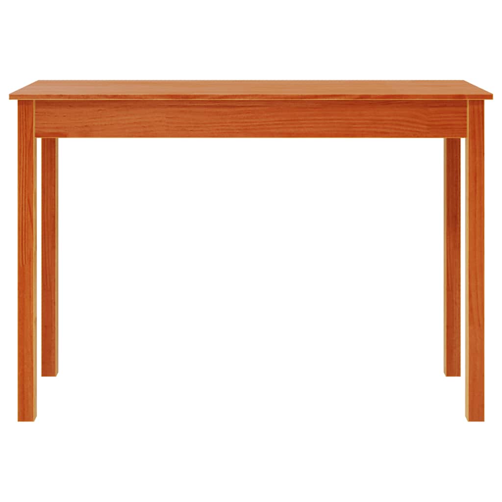 Konsollbord voksbrun 110x40x75 cm heltre furu