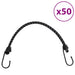 Strikksnorer med refleksstrimler og kroker 50 stk 46 cm
