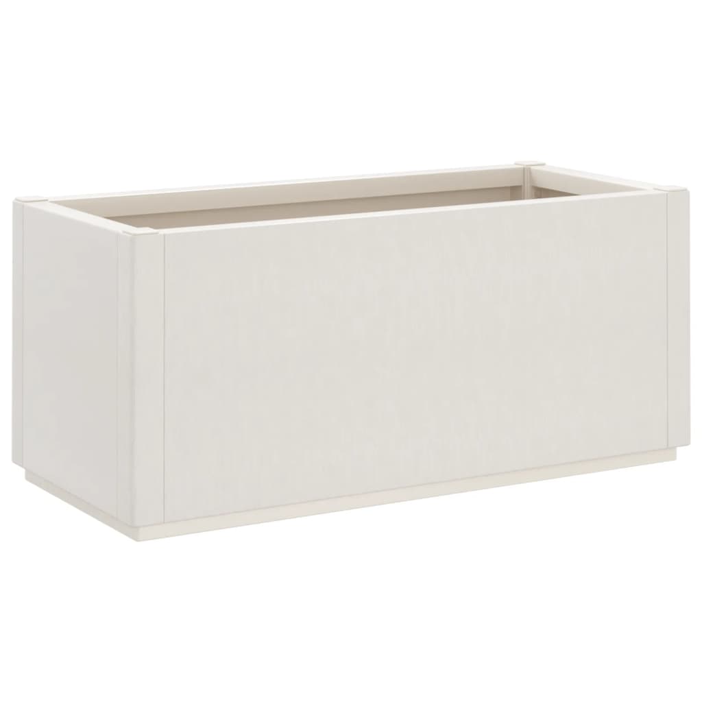 Plantekasse hvit 80x36x35 cm PP