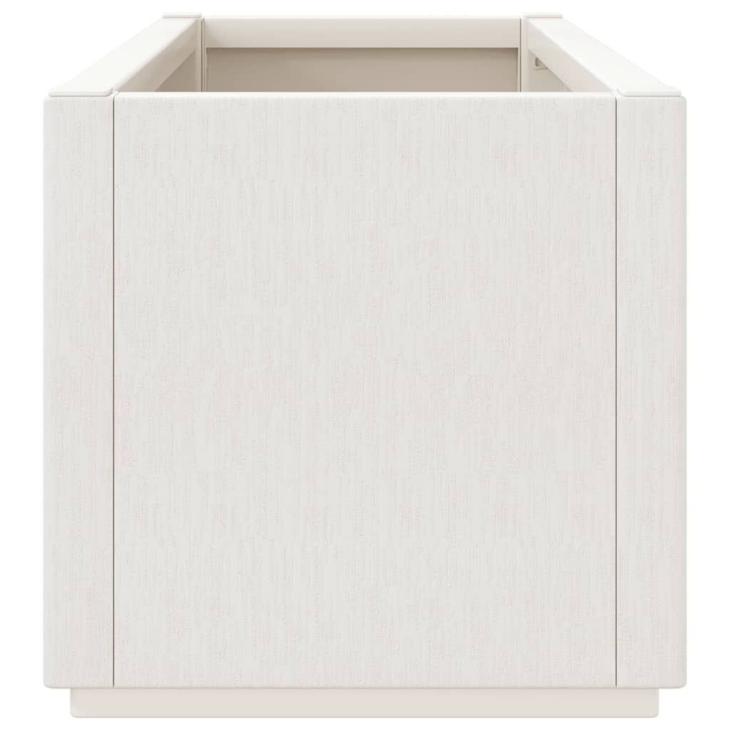 Plantekasse hvit 80x36x35 cm PP