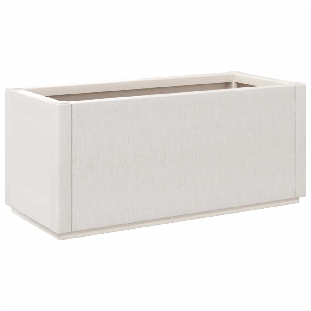 Plantekasse hvit 80x36x35 cm PP