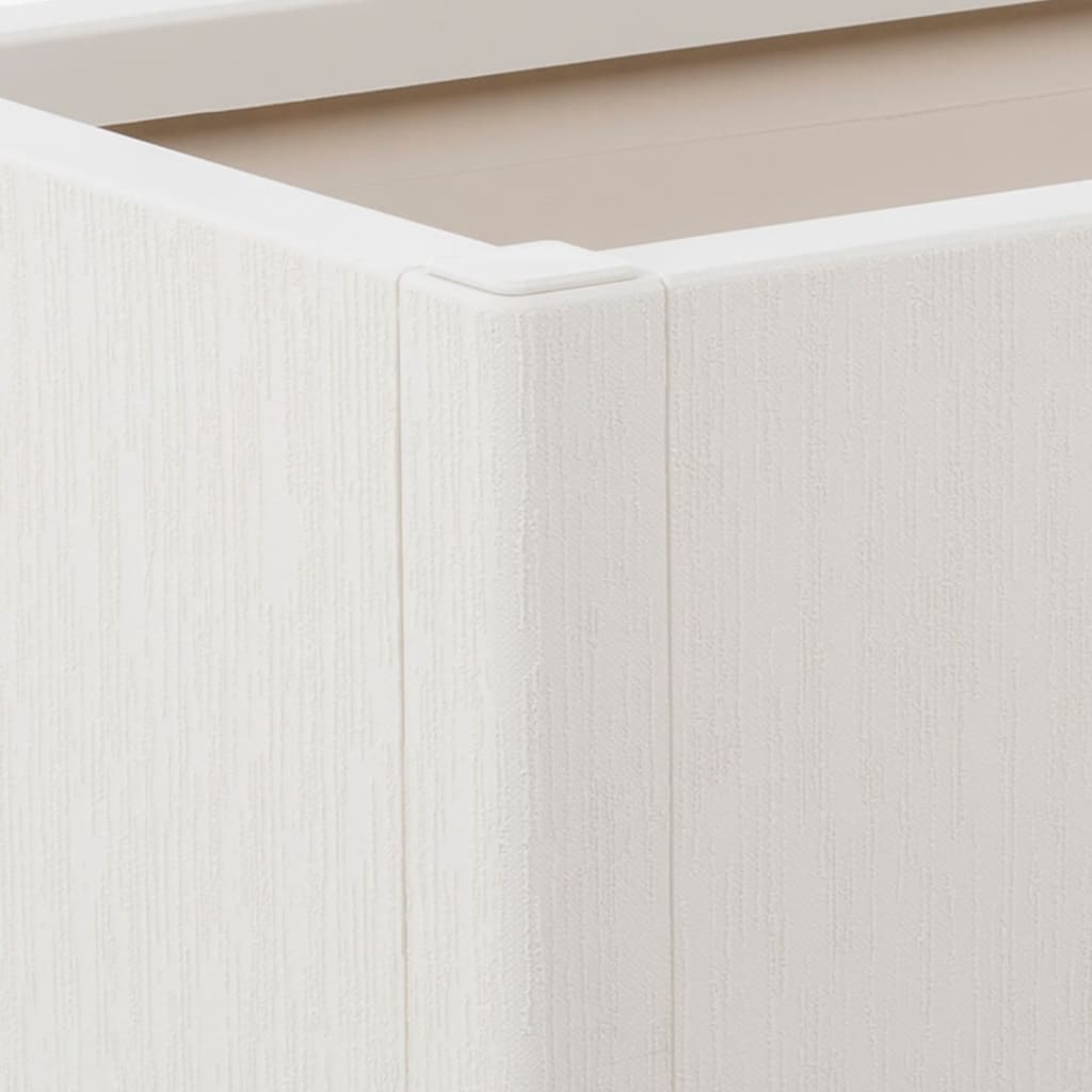 Plantekasse hvit 80x36x35 cm PP