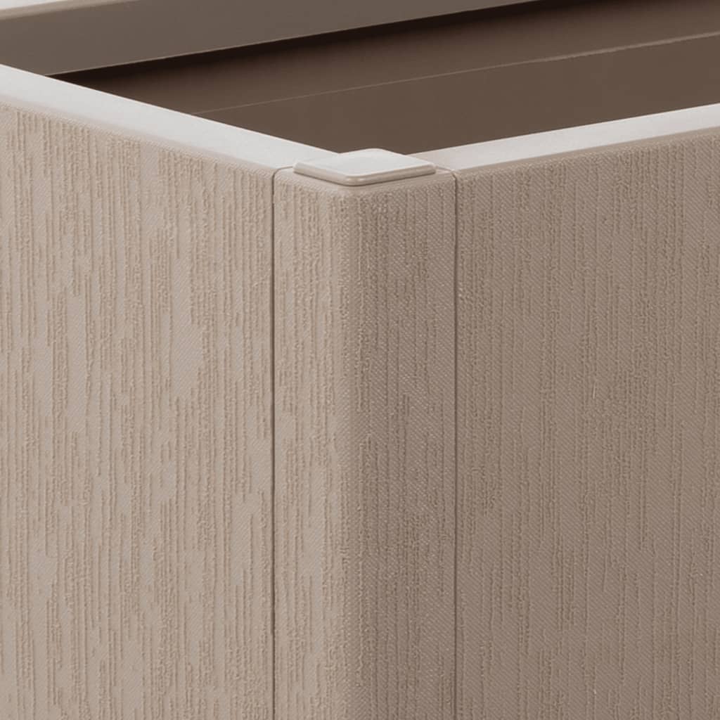 Plantekasse lysebrun 80x36x35 cm PP