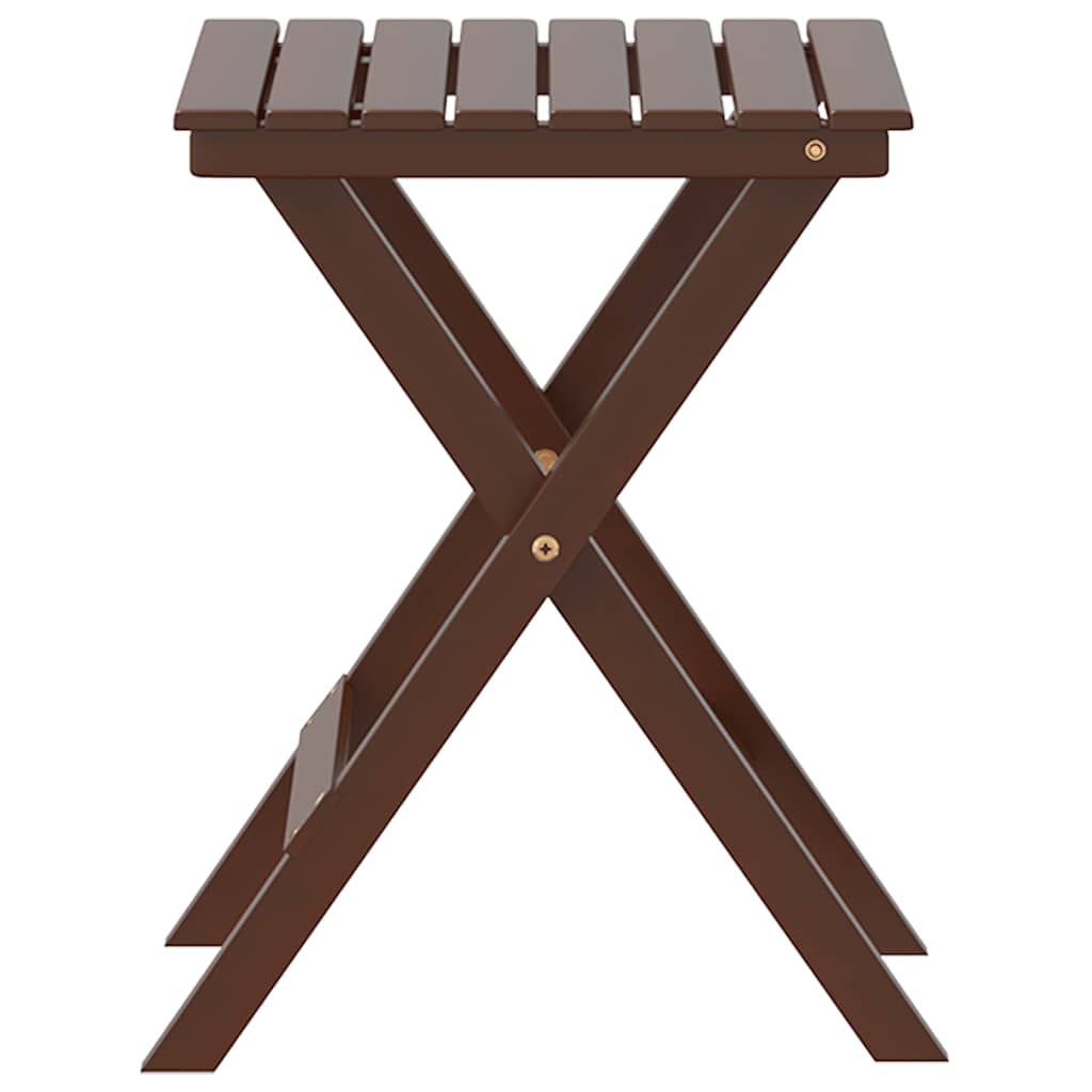 Sammenleggbart sidebord brun heltre poppeltre
