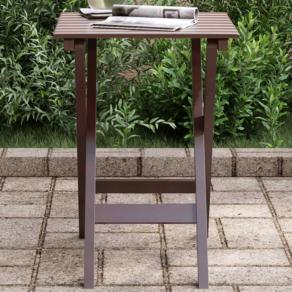 Sammenleggbart sidebord brun heltre poppeltre