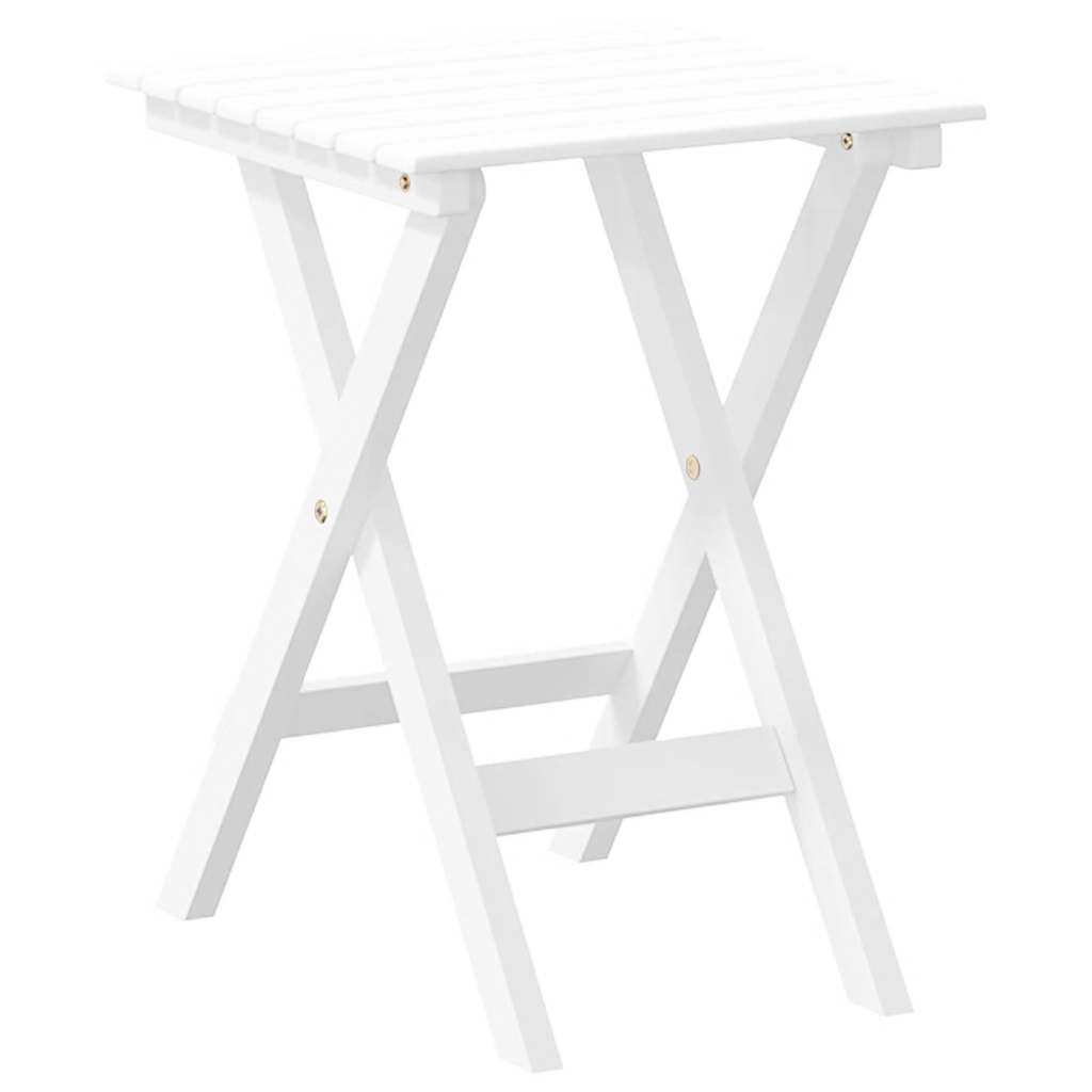 Sammenleggbart sidebord hvit heltre poppeltre