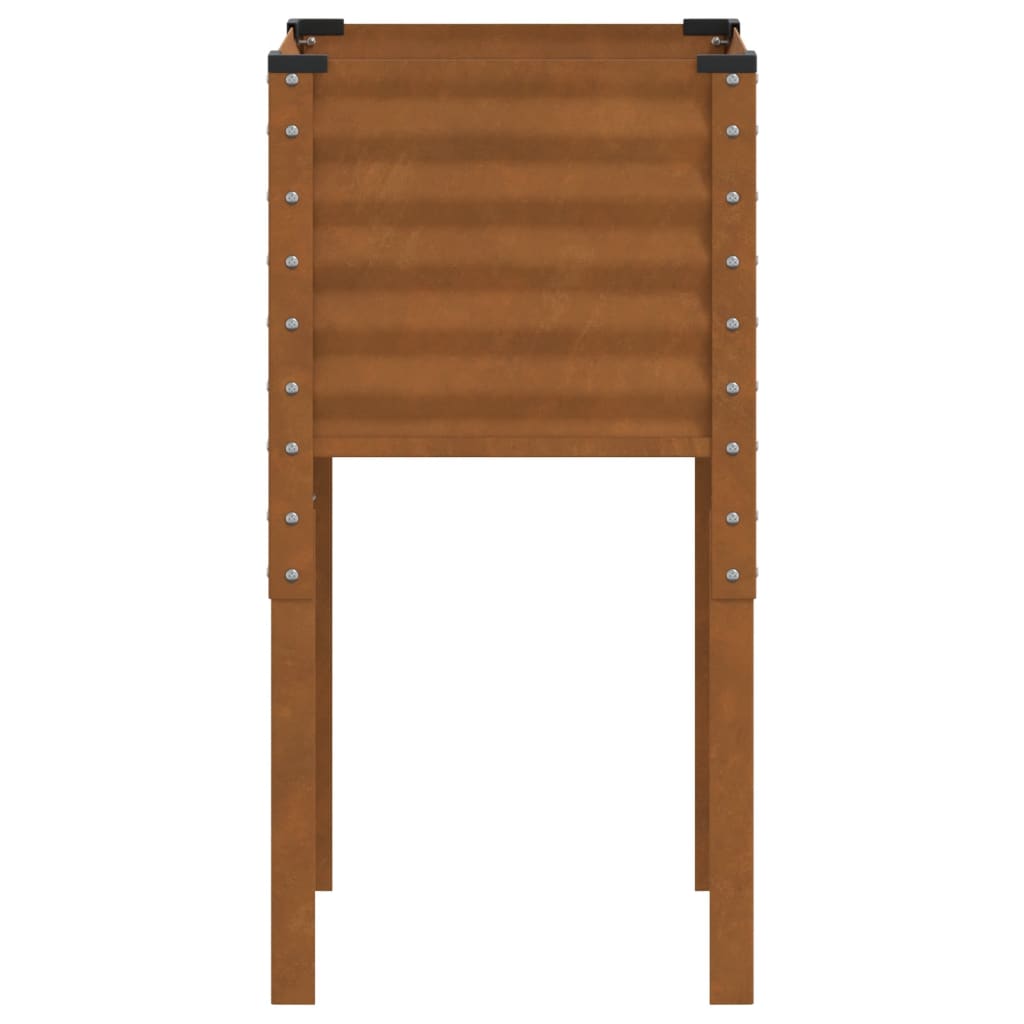 Hagepotte 45x45x88 cm værbestandig stål