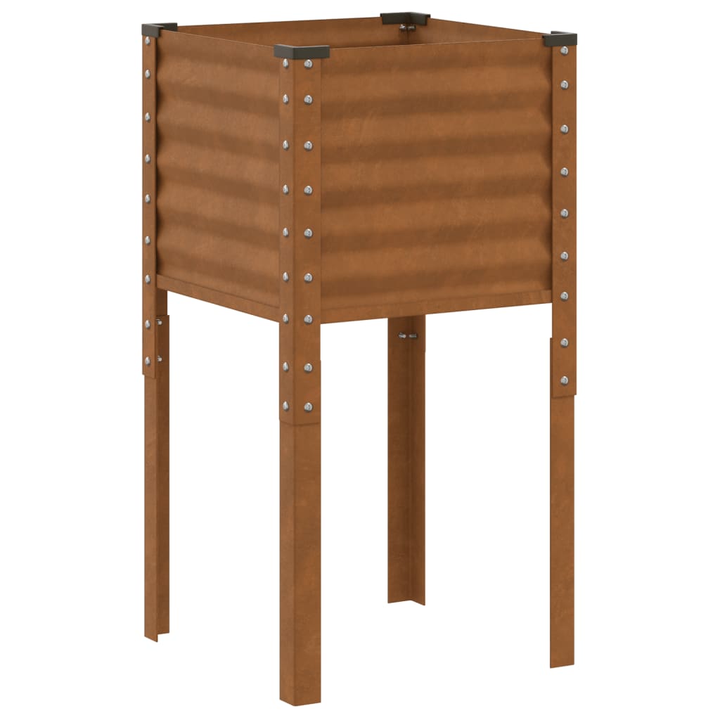 Hagepotte 45x45x88 cm værbestandig stål