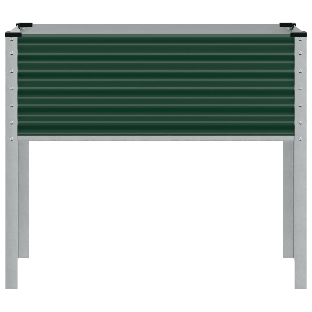 Hagepotte grønn 100x45x90 cm stål