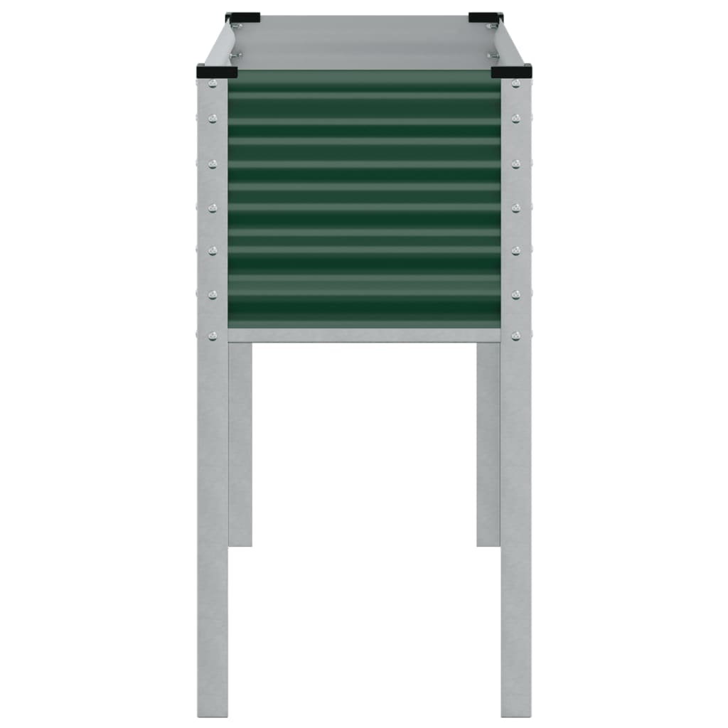 Hagepotte grønn 100x45x90 cm stål