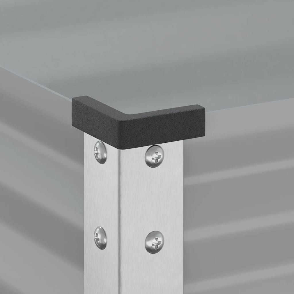 Plantekasse grønn 100x45x90 cm stål