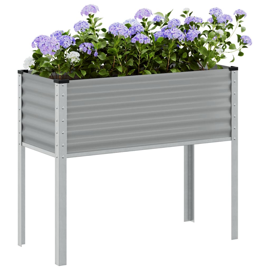 Plantekasse grønn 100x45x90 cm stål
