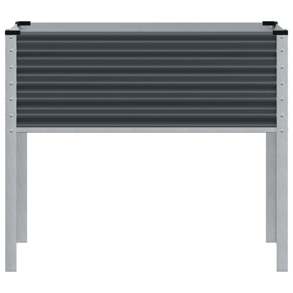 Hagepotte antrasitt 100x45x90 cm stål