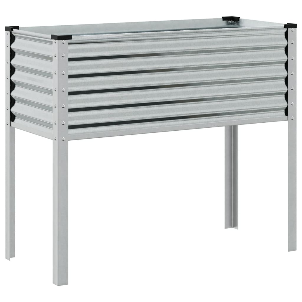 Hagepotte 100x45x90 cm galvanisert stål