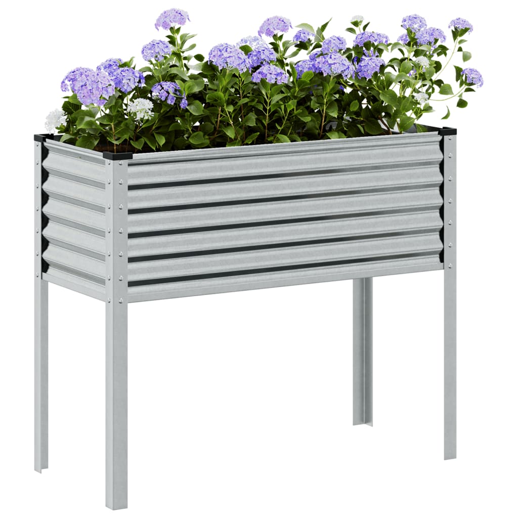Hagepotte 100x45x90 cm galvanisert stål