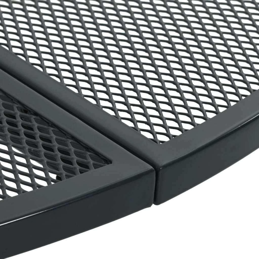 Terrassebord rundt antrasitt Ø80x72,5 cm pulverlakkert stål