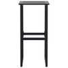 Barkrakker 2 stk svart 38x38x80 cm pulverlakkert stål