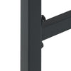 Barkrakker 2 stk svart 38x38x80 cm pulverlakkert stål