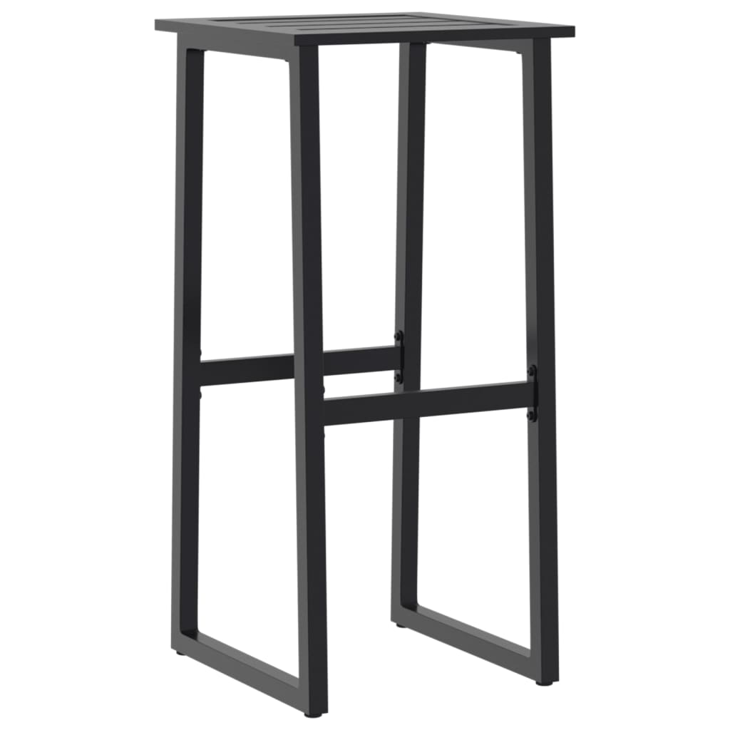 Barkrakker 4 stk svart 38x38x80 cm pulverlakkert stål