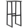 Barkrakker 4 stk svart 38x38x80 cm pulverlakkert stål