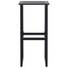 Barkrakker 4 stk svart 38x38x80 cm pulverlakkert stål