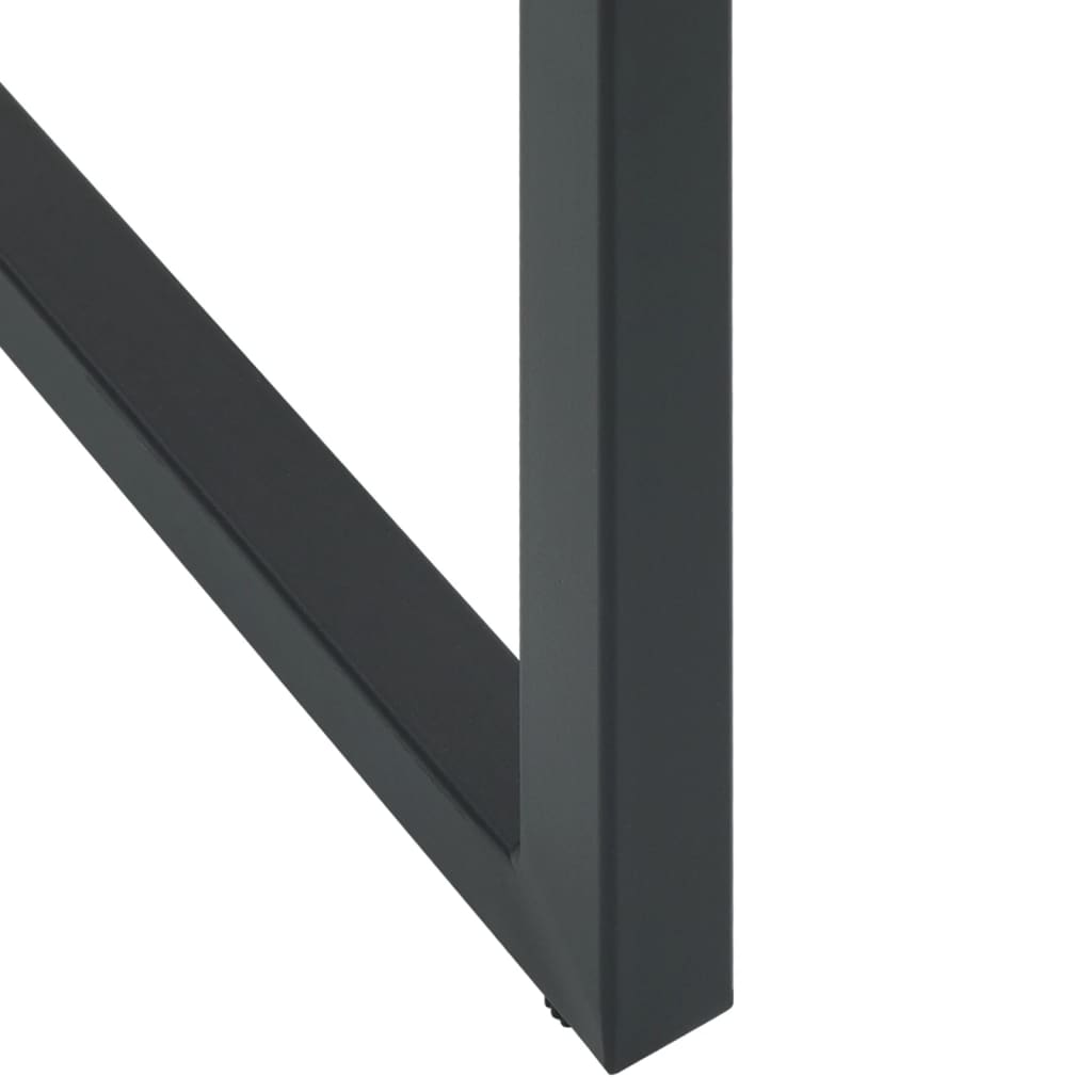 Barkrakker 4 stk svart 38x38x80 cm pulverlakkert stål