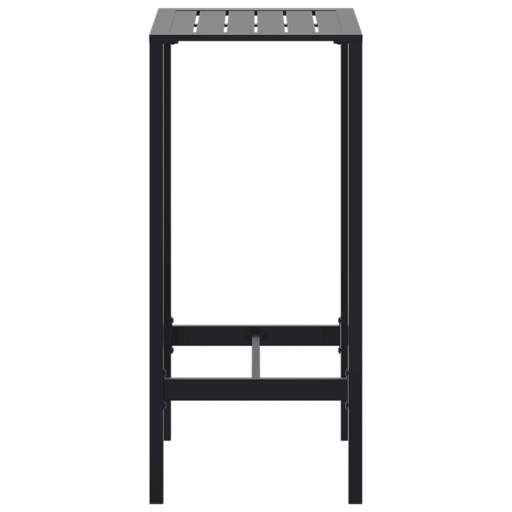 Barbord svart 50x50x110 cm pulverlakkert stål vidaXL