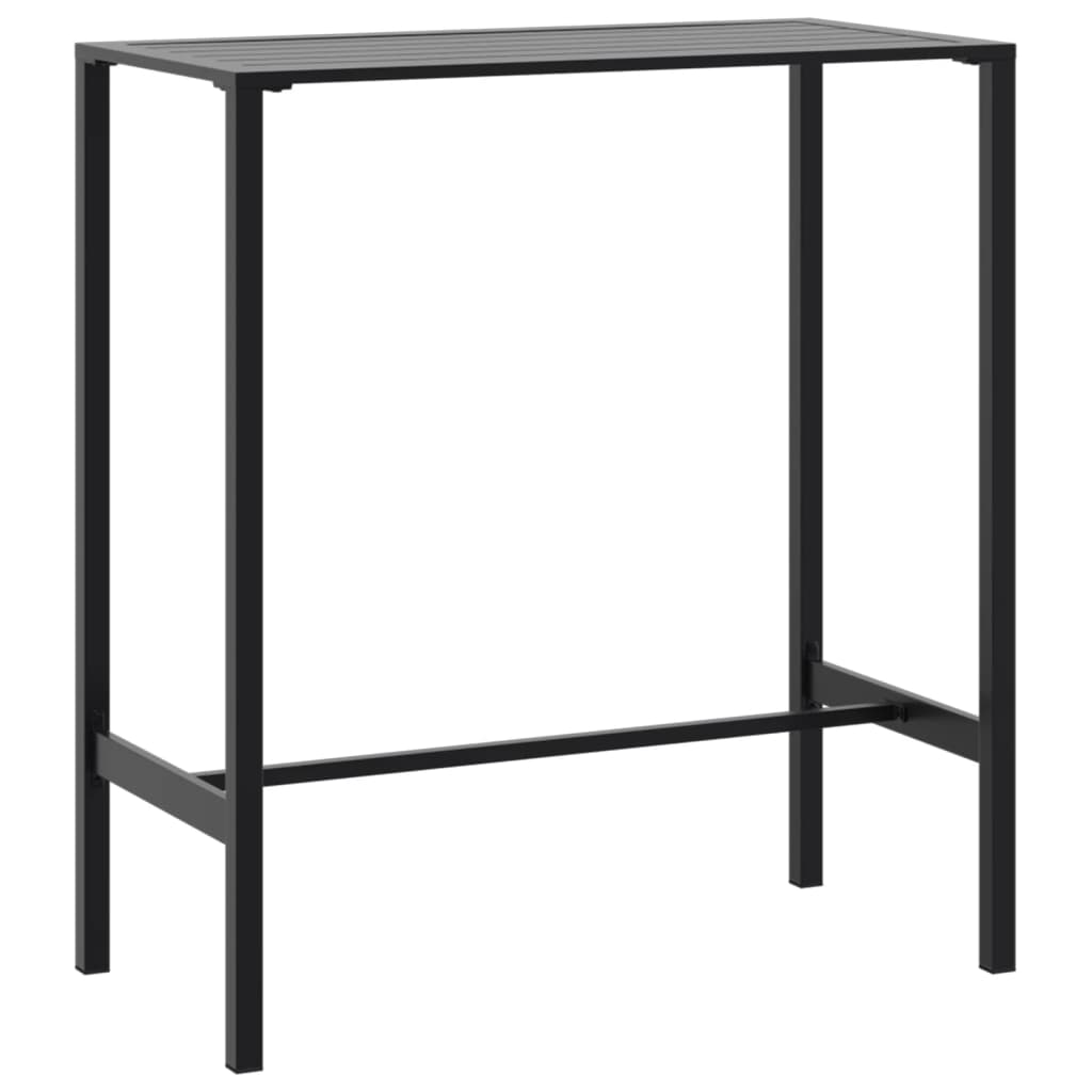 Barbord svart 100x50x110 cm pulverlakkert stål vidaXL