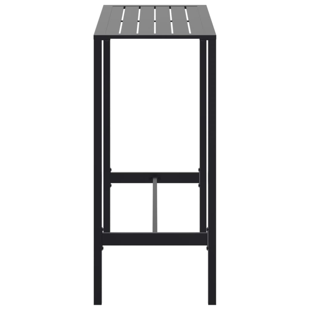 Barbord svart 100x50x110 cm pulverlakkert stål vidaXL