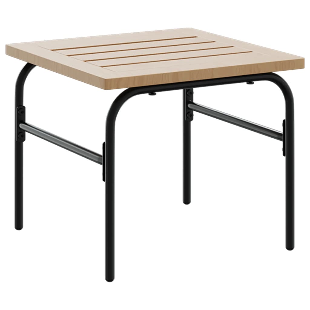 Stablebare salongbord 2 stk brun og svart stål