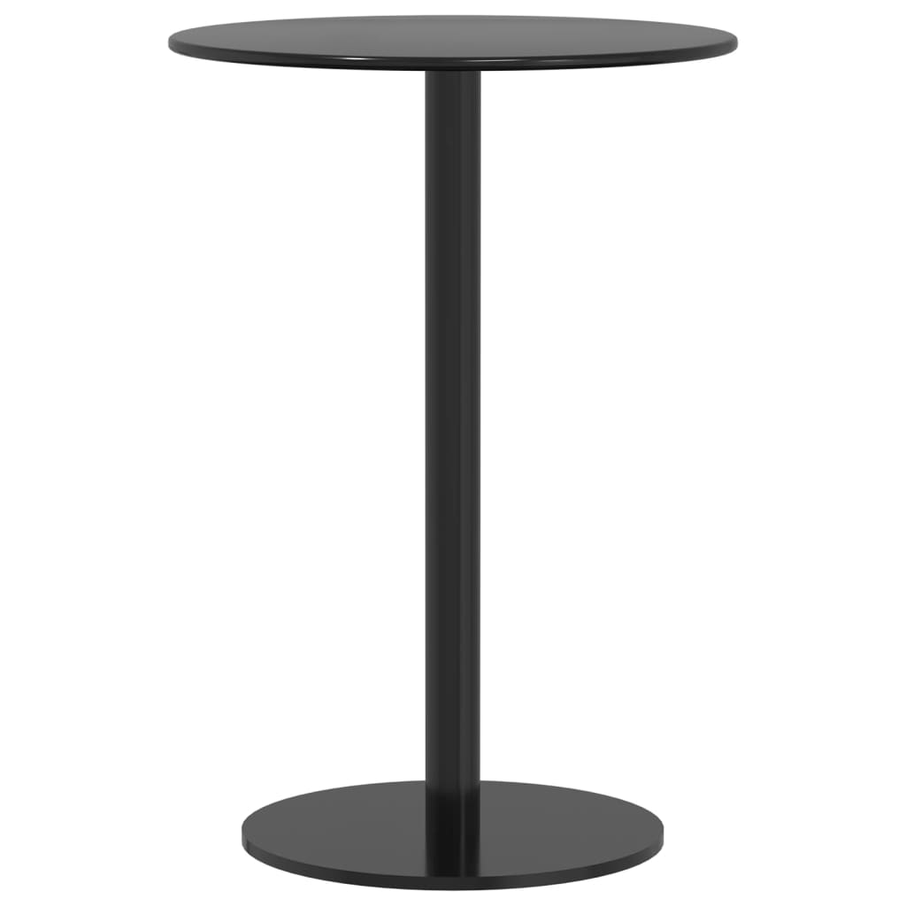 Hagebord rundt svart Ø50x72 cm stål