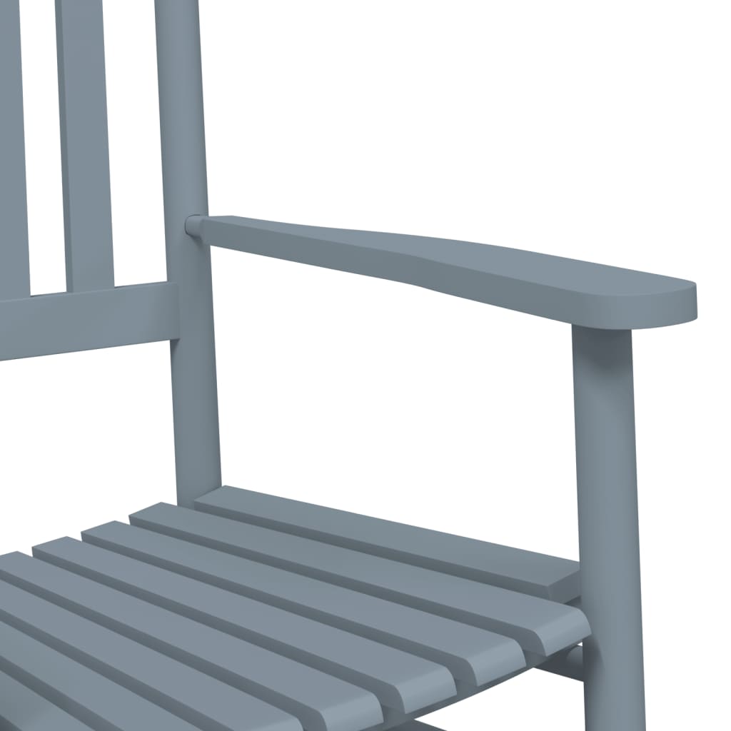 Gyngestoler 2 stk med sammenleggbart bord grå heltre poppeltre