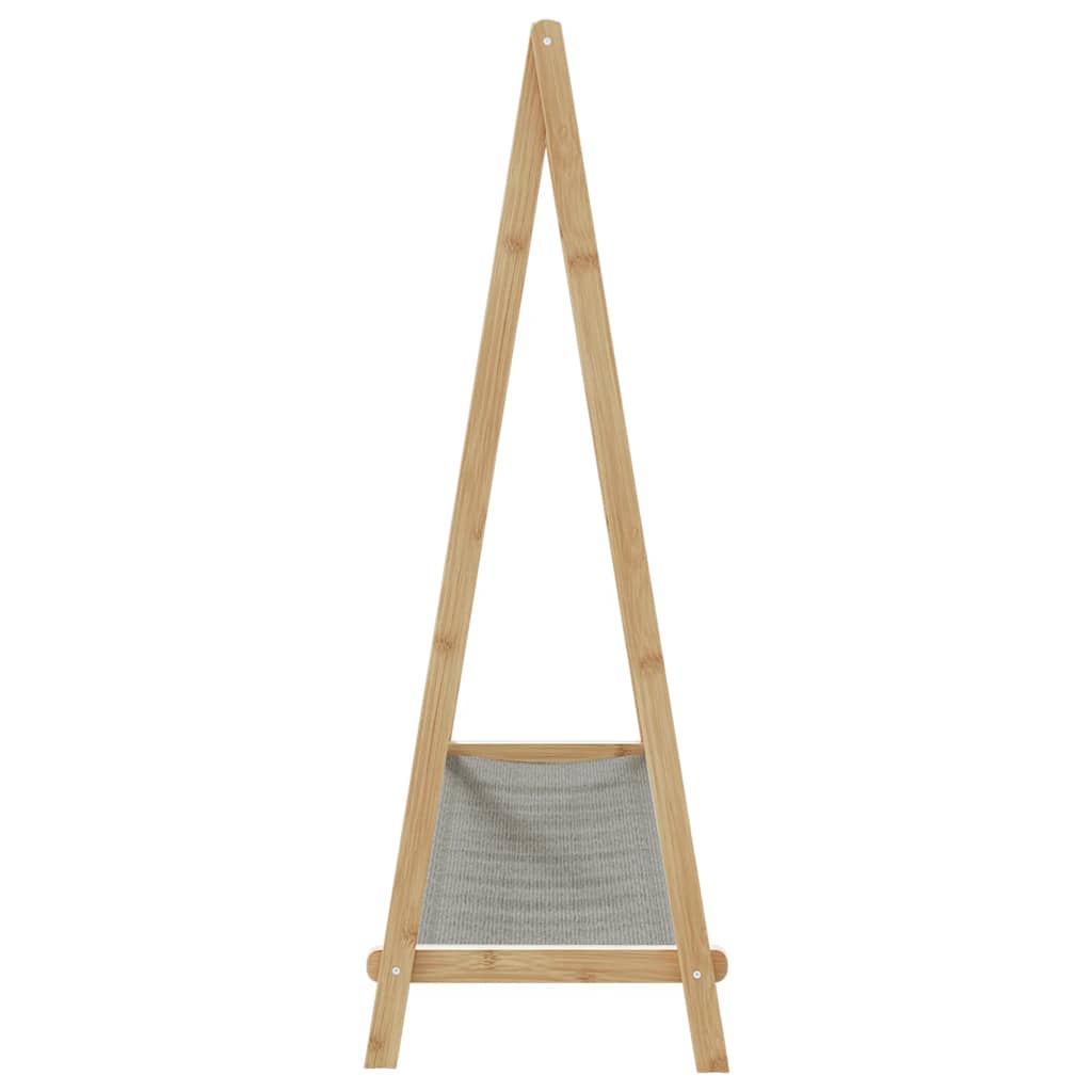 Klesstativ med hyller 106x34x102 cm bambus vidaXL