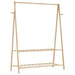 Klesstativ med hyller 132x45,5x150,5 cm bambus vidaXL