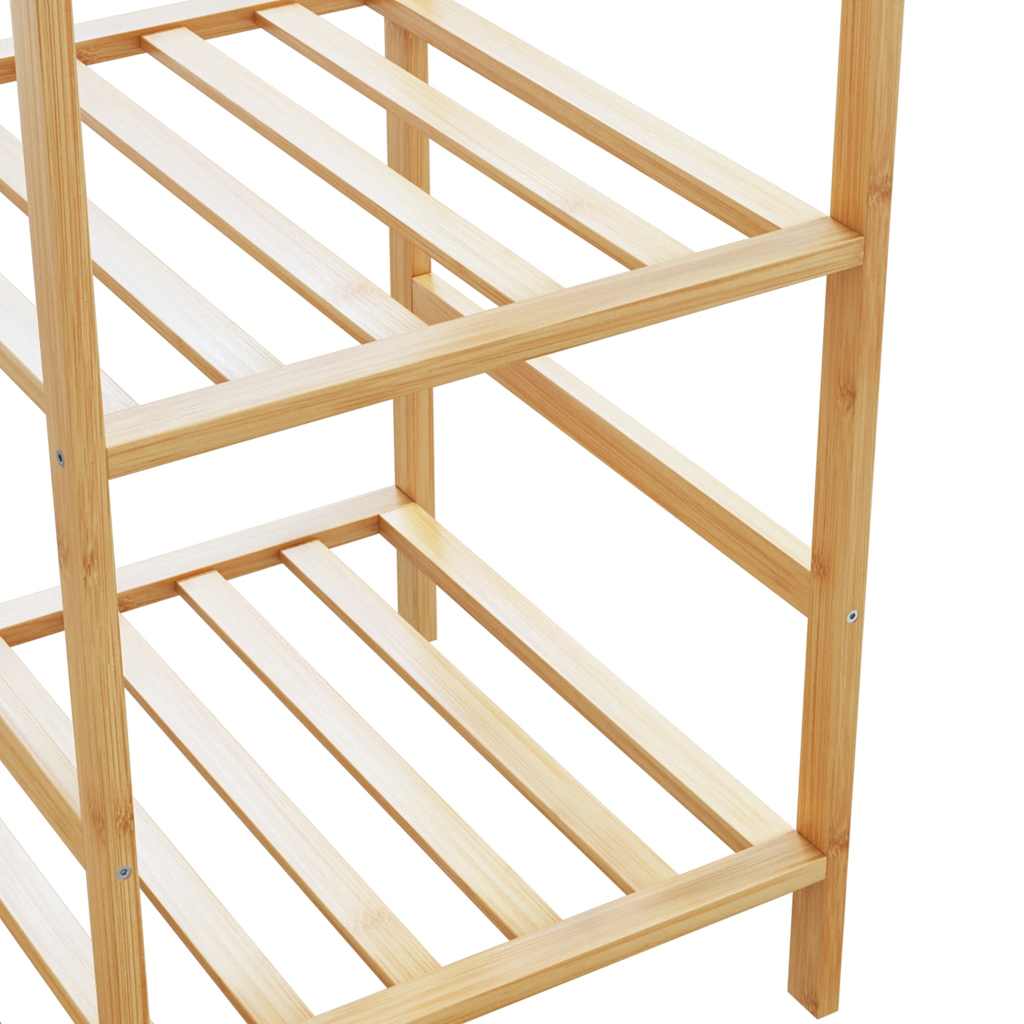 Klesstativ med hyller 100x50x184,5 cm bambus